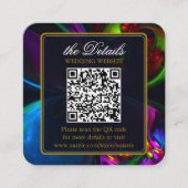 Elegant Classic Modern Floral Pattern #902 Wedding エンクロージャーカード (正面)