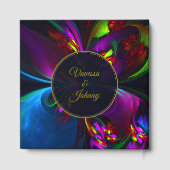 Elegant Classic Modern Floral Pattern #902 Wedding ゲストブック (裏面)