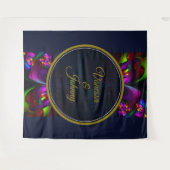 Elegant Classic Modern Floral Pattern #902 Wedding タペストリー (正面(横))