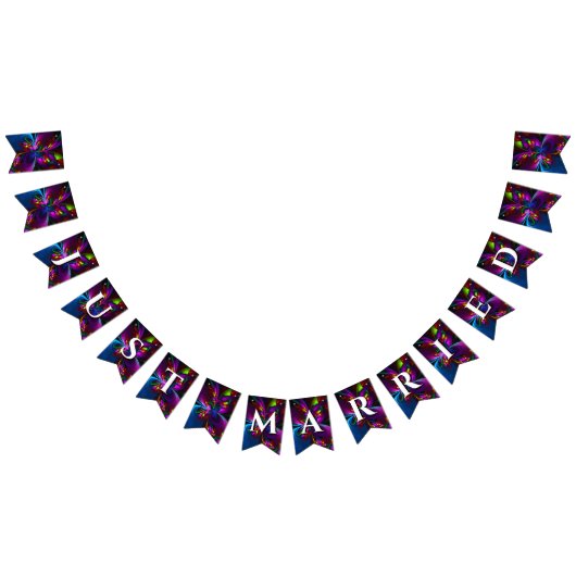 Elegant Classic Modern Floral Pattern #902 Wedding バンティングフラッグ (全)