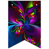 Elegant Classic Modern Floral Pattern #902 Wedding バンティングフラッグ (第1の旗)