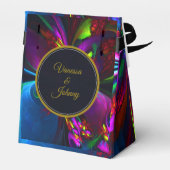 Elegant Classic Modern Floral Pattern #902 Wedding フェイバーボックス (裏面サイド)