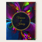 Elegant Classic Modern Floral Pattern #902 Wedding プランナー手帳 (裏面)