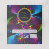 Elegant Classic Modern Floral Pattern #902 Wedding プレイスカード (外部開封)