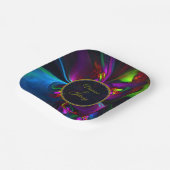 Elegant Classic Modern Floral Pattern #902 Wedding ペーパープレート (傾斜あり)