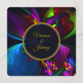 Elegant Classic Modern Floral Pattern #902 Wedding メニュー (裏面)