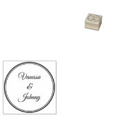 Elegant Classic Modern Floral Pattern #902 Wedding ラバースタンプ (押印)