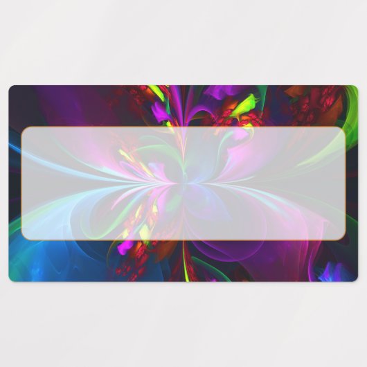 Elegant Classic Modern Floral Pattern #902 Wedding ラベル (デザイン1)