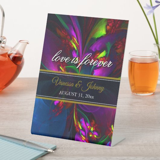 Elegant Classic Modern Floral Pattern #902 Wedding 台座サイン (インサイチュ)