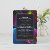 Elegant Classic Modern Floral Pattern #902 Wedding 招待状 (スタンド正面)