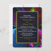 Elegant Classic Modern Floral Pattern #902 Wedding 招待状 (正面)