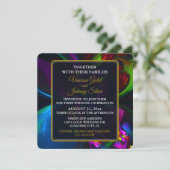 Elegant Classic Modern Floral Pattern #902 Wedding 招待状 (スタンド正面)