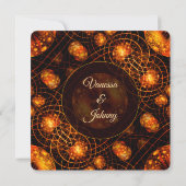 Elegant Classic Modern Gold #901 Wedding RSVP Card (裏面)