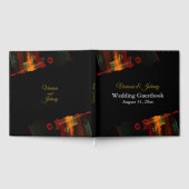 Elegant Classic Modern Trendy Pattern #903 Wedding ゲストブック (全面)