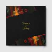 Elegant Classic Modern Trendy Pattern #903 Wedding ゲストブック (裏面)