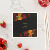 Elegant Classic Modern Trendy Pattern #903 Wedding スタンダードカクテルナプキン (インサイチュ)