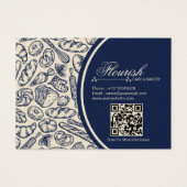 Elegant Classic Navy Blue Cake Bakery Gift Card (正面)