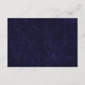 Elegant Classic Navy Blue Wedding Dress Code エンクロージャーカード (裏面)
