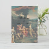 Elegant Classic Old painting Wedding 招待状 (スタンド正面)