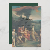 Elegant Classic Old painting Wedding 招待状 (正面/裏面)