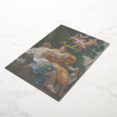 Elegant Classic Old painting Wedding 箔招待状 (回転した状態)