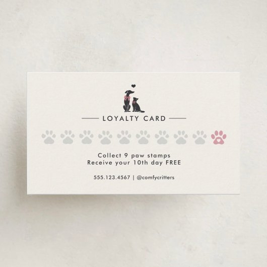 Elegant Classic Pet Sitter ロイヤリティカード