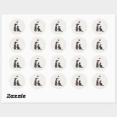 Elegant Classic Pet Sitter Sticker ラウンドシール (シート)
