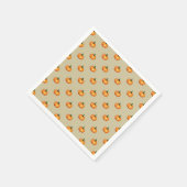Elegant Classic Pumpkin Patterned スタンダードカクテルナプキン (角)