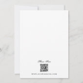 Elegant Classic QR Code Wedding Website 招待状 (裏面)