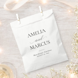 Elegant Classic Script Calligraphy Wedding フェイバーバッグ