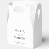 Elegant Classic Script Calligraphy Wedding フェイバーボックス (見開き)