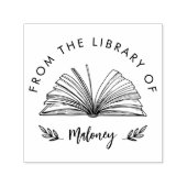 Elegant Classic Script From the Library Of Custom  セルフインキングスタンプ (デザイン)