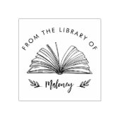 Elegant Classic Script From the Library Of Custom  ラバースタンプ (インプリント)