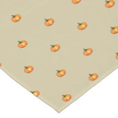 Elegant Classic Watercolour Pumpkin Pattern ショートテーブルランナー (コーナー)