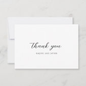 Elegant Classic Wedding サンキューカード (正面)