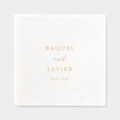 Elegant Classic Wedding 箔ナプキン (正面)