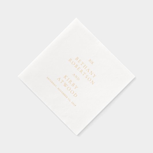 Elegant Classic Wedding 箔ナプキン (右)