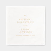 Elegant Classic Wedding 箔ナプキン (正面)