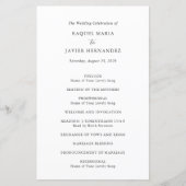 Elegant Classic Wedding Program (正面)
