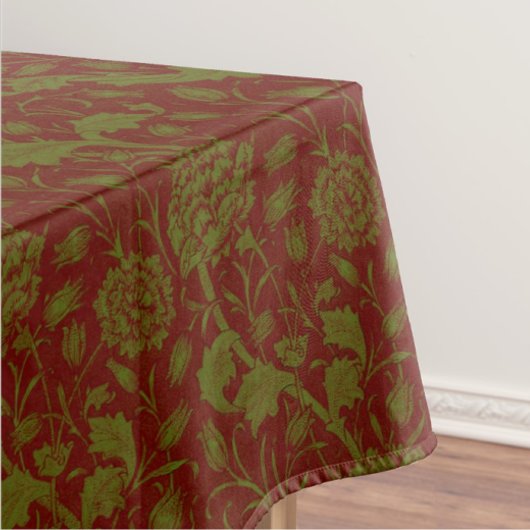 Elegant Classic William Morris Red Green テーブルクロス