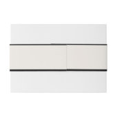 Elegant Classy Black and Ivory Wedding 招待状ベリーバンド (裏面例)