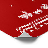 Elegant Classy Black Ugly Christmas Sweater Design ポスター (角)