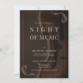 Elegant Classy Night of Music Performance 招待状 (正面)
