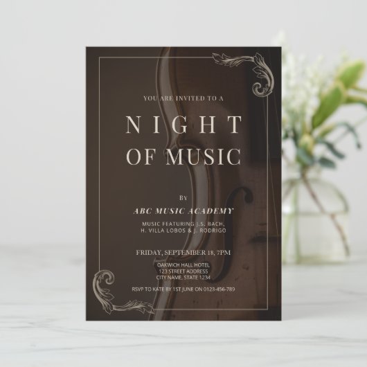 Elegant Classy Night of Music Performance 招待状 (スタンド正面)