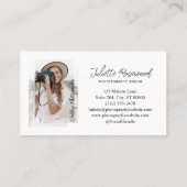 Elegant Classy Photographer Photo Gallery Collage 名刺 (裏面)