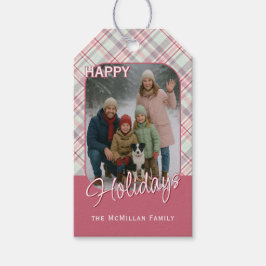 Elegant Classy Rustic Plaid Pattern ギフトタグ