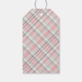 Elegant Classy Rustic Plaid Pattern ギフトタグ (裏面)
