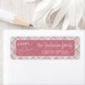 Elegant Classy Rustic Plaid Pattern ラベル (インサイチュ)