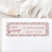 Elegant Classy Rustic Plaid Pattern ラベル (インサイチュ)