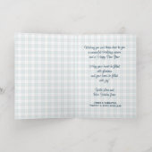 Elegant Classy Rustic Plaid Pattern Gold 箔シーズンカード (内側レイダウン)